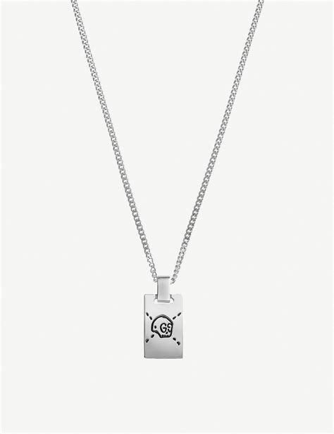 gucci skull necklace|gucci online shop.